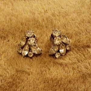 Weiss Silver Crystal Earrings